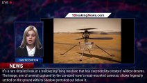 NASA Mars Rover Snaps Rare Ingenuity Helicopter Glamour Shot - 1BREAKINGNEWS.COM