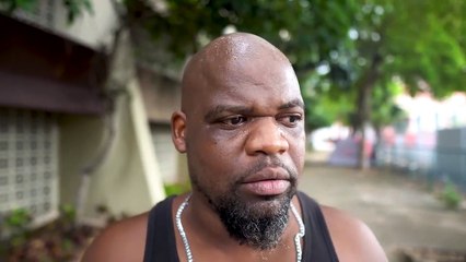 Homeless Man Lives with His Wife in a Tent Downtown Miami Beach