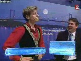 La colère de Brian Joubert en direct