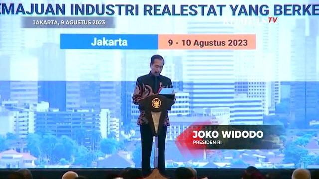 [FULL] Pidato Jokowi di Munas REI 2023, Ungkap Potensi Perekonomian di Bidang Properti