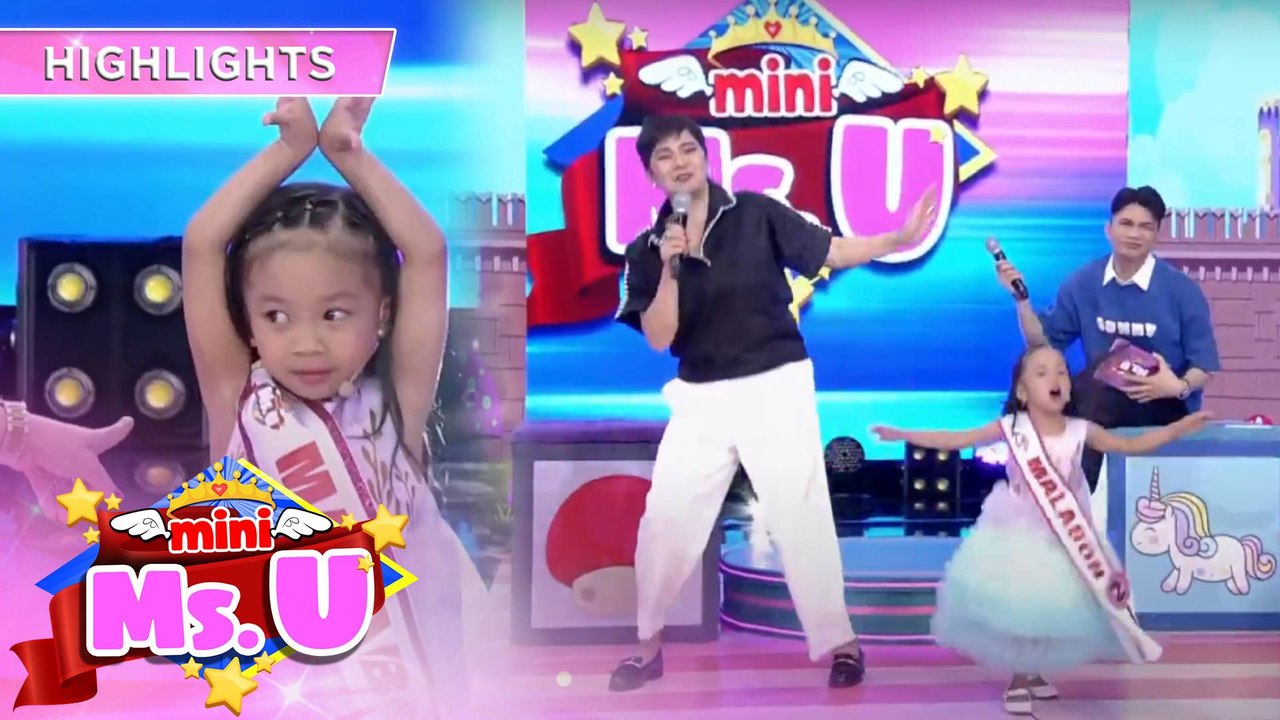 Tyang Amy emulates the energy of Mini Miss U Scarlet in dancing | It's Showtime Mini Miss U