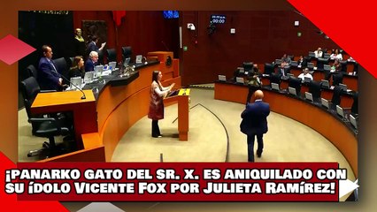 ¡VEAN! ¡Panarko Gato del Sr. X. es aniquilado con todo y su ídolo Vicente Fox por Julieta Ramírez!