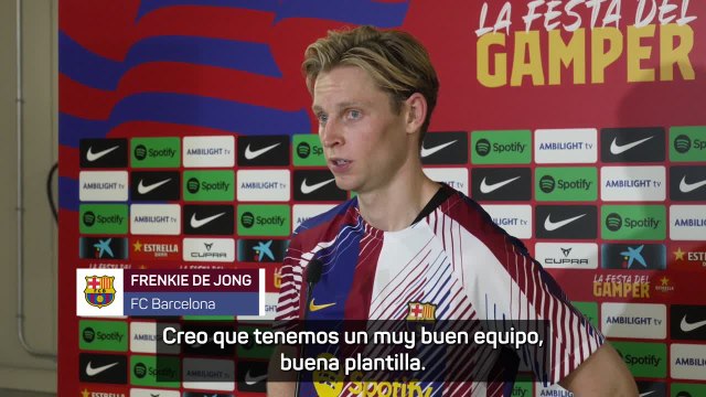 FRENKIE DE JONG habla tras el TROFEO GAMPER | Diario As