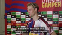 Barça - De Jong : 