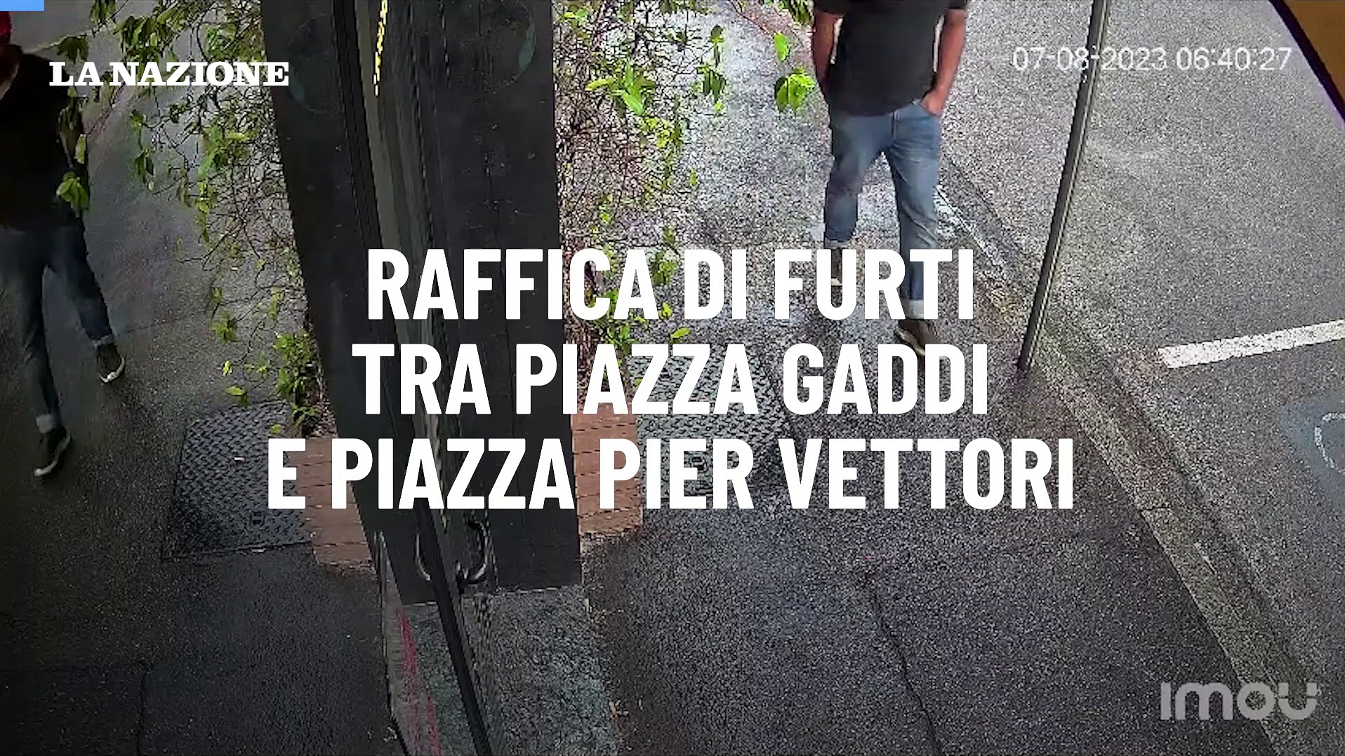 Video Raffica di furti tra piazza Gaddi e piazza Pier vettori