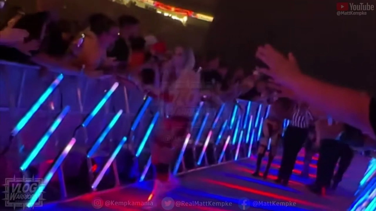 Charlotte Flair Hugs Fan Off Air During WWE Summerslam!