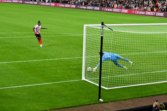 Joe Nicholson reacts as Sunderland are knocked out of the Carabao Cup by Crewe