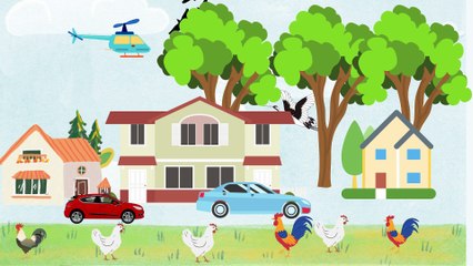 Video animasi - rumah - pohon - hewan