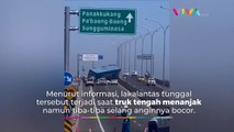 Pemicu 'Mobil Raksasa' Terbalik di Jalan Tol Layang Makassar