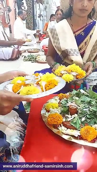 #Aarti of Paduka of Sadguru #AniruddhaBapu performed by Shraddhavans during Paduka Pradan Sohala