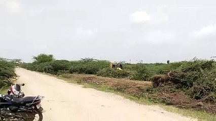 चरागाह भूमि से अतिक्रमण हटाने के लिए चलाया बुलडोजर