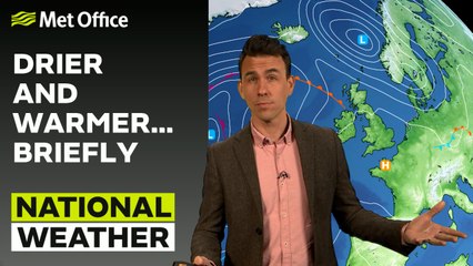 Met Office Afternoon Forecast 09/08/23 - Warming up for now