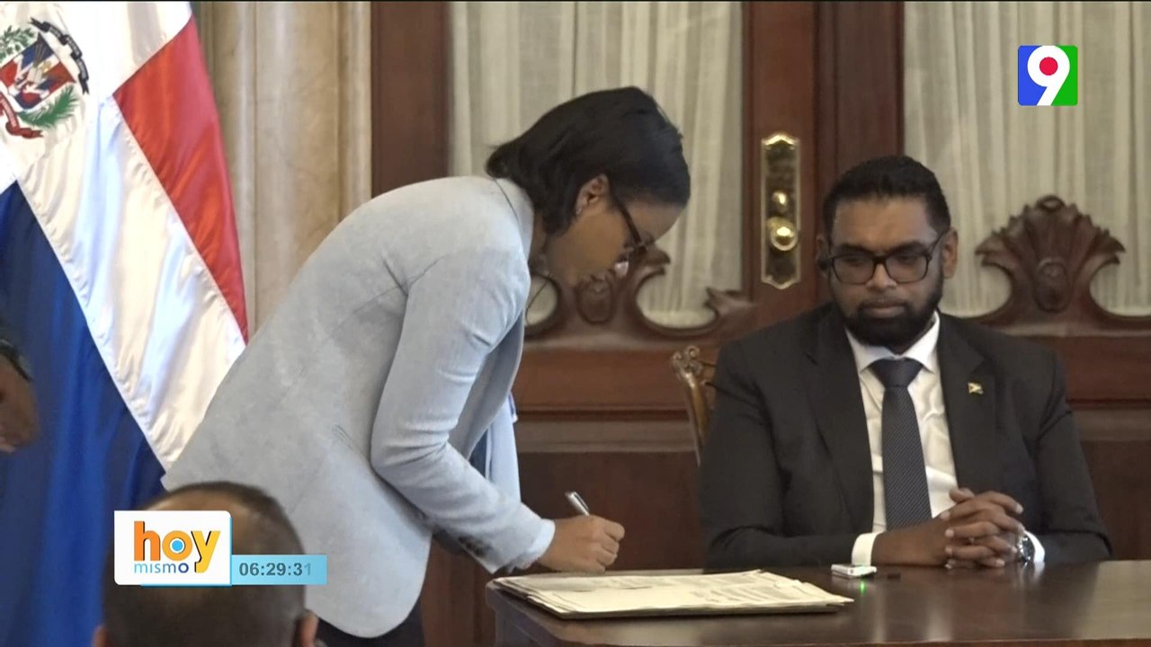 Presidente Abinader firma varios acuerdos con Gobierno de Guyana  | Hoy Mismo