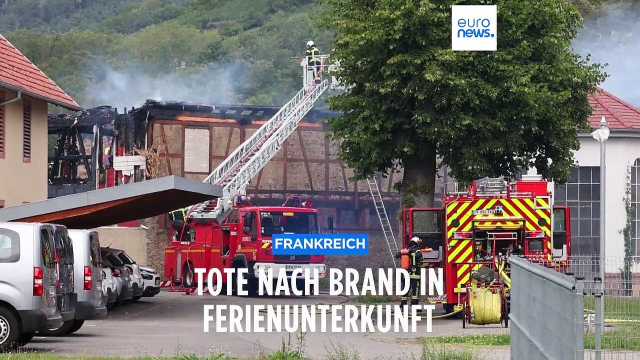 Brand bei Colmar: Mehrere Tote nach Feuer in Ferienunterkunft