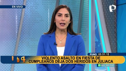 Puno: violento asalto en fiesta de cumpleaños deja dos heridos de gravedad en Juliaca