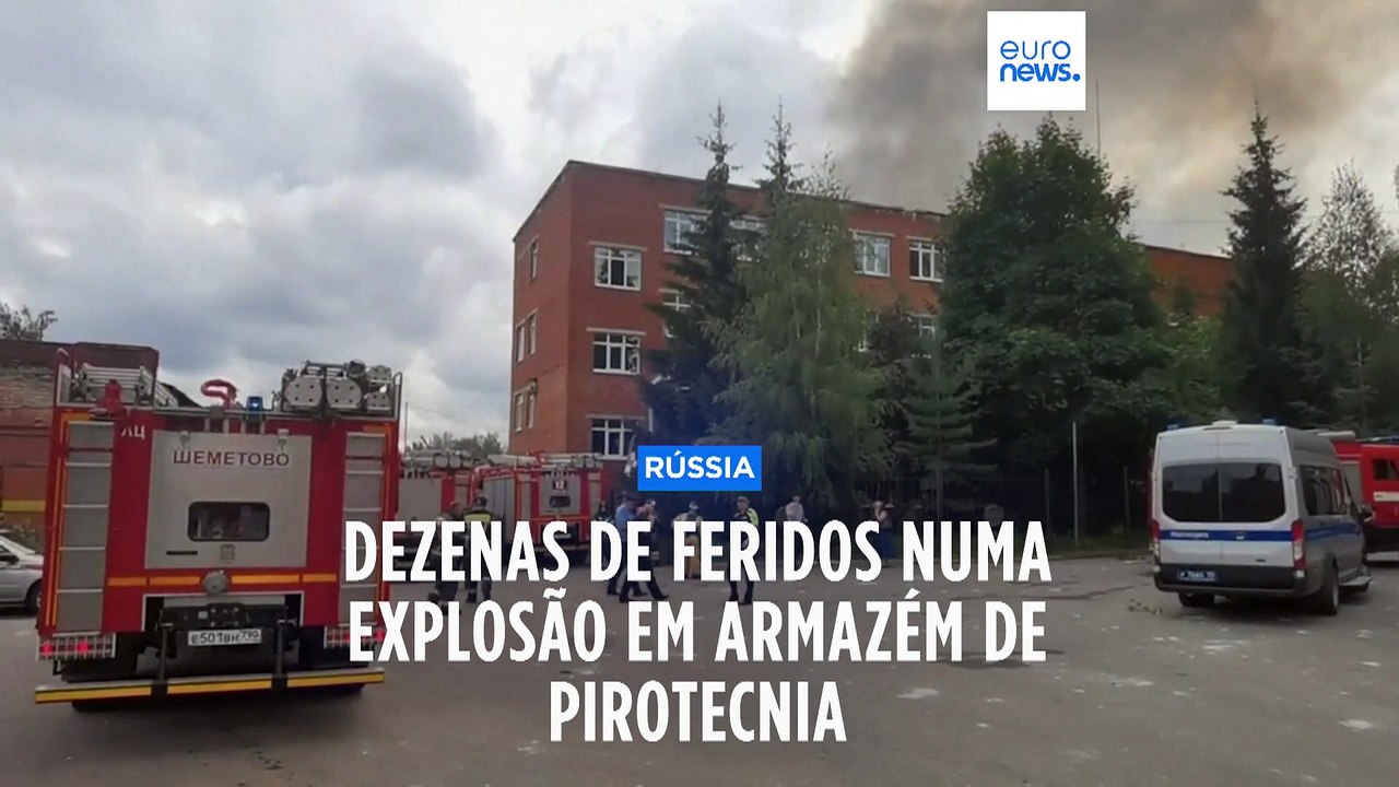 Dezenas de feridos em explosão em armazém de pirotecnia perto de Moscovo