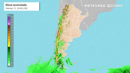 Nevadas en cordillera