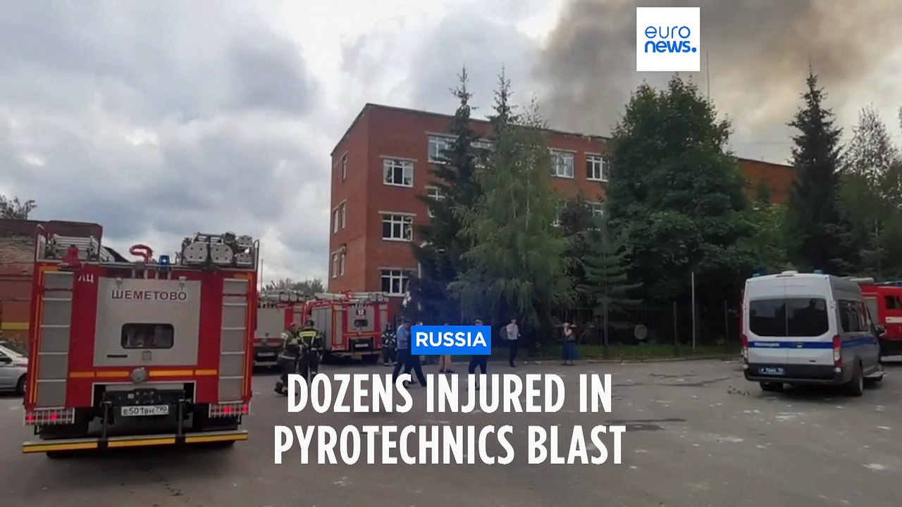 Pyrotechnic explosion north of Moscow hospitalises at least 19 people