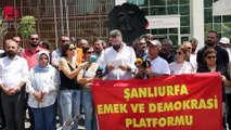 Urfa'da 'Asım Sultanoğlu' protestosu: Emek ve Demokrasi Platformu siyah çelenk bıraktı