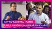Arvind Kejriwal Thanks Congress Leaders Rahul Gandhi & Mallikarjun Kharge For Voting Against Delhi Services Bill