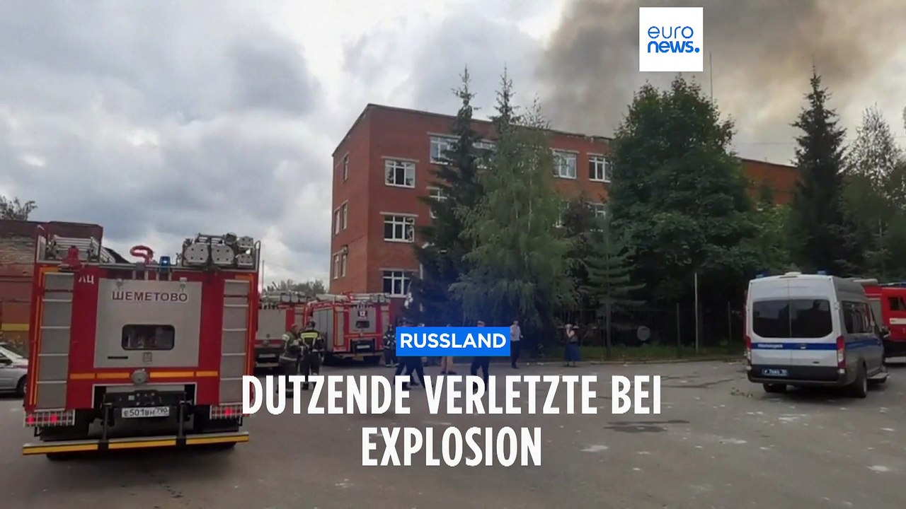 Riesenexplosion auf Gelände von Rüstungsfabrik bei Moskau
