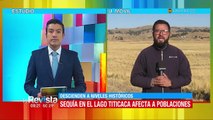 Sequía: baja el nivel del agua en el lago Titicaca y afecta a poblaciones cercanas