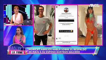 Mónica Cabrejos sobre supuesta foto filtrada del esposo de Maju Mantilla en hotel.