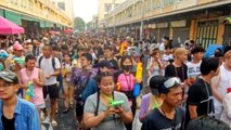 A glimpse of the happy celebrations of Songkran Festival 2023 at Khao San road, Bangkok, Thailand
