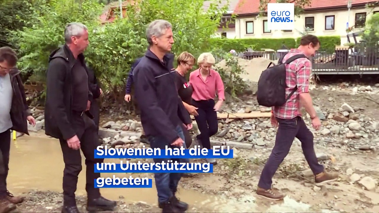 Schlimmste Katastrophe seit 30 Jahren: Von der Leyen sagt Flutopfern in Slowenien Hilfe der EU zu