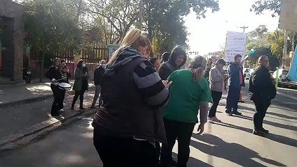 Protesta precarizados del Hogar de Ancianos