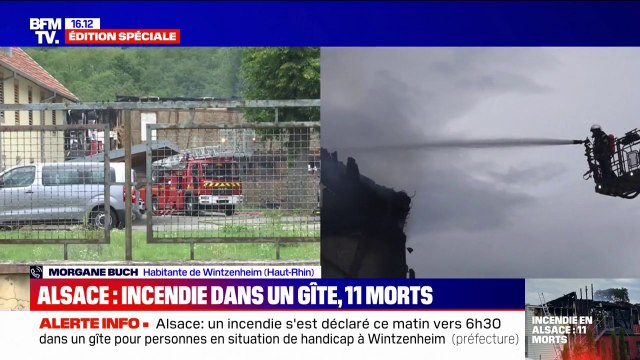 Une personne m'a dit: 'Madame, sortez! Ça brûle! : une voisine du gîte qui a pris feu, raconte comment elle a découvert l'incendie à Wintzenheim