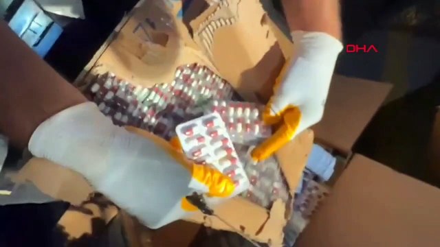 Opération de pilules synthétiques et de cocaïne à Antalya : 131 000 pilules synthétiques, 9 kilos de cocaïne et 4 armes saisies