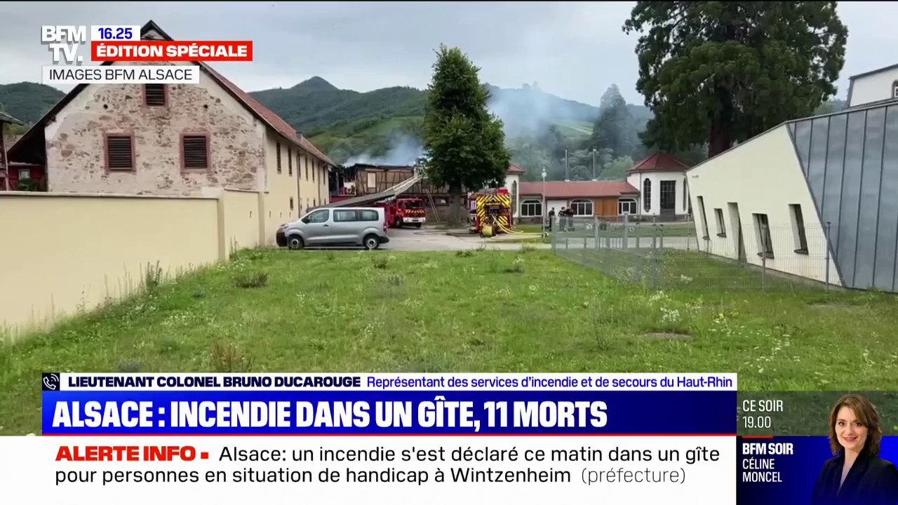 Incendie à Wintzenheim: "Dix corps sont bien présents, on recherche encore le onzième", indique le lieutenant-colonel Bruno Ducarouge (services d'incendie et de secours du Haut-Rhin)