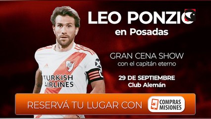 Leo Ponzio te invita a disfrutar junto a él de una cena show en Posadas