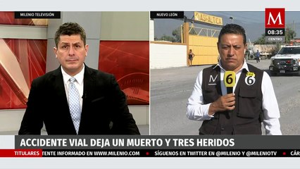 Accidente vial deja un muerto y tres heridos en Escobedo, Nuevo León