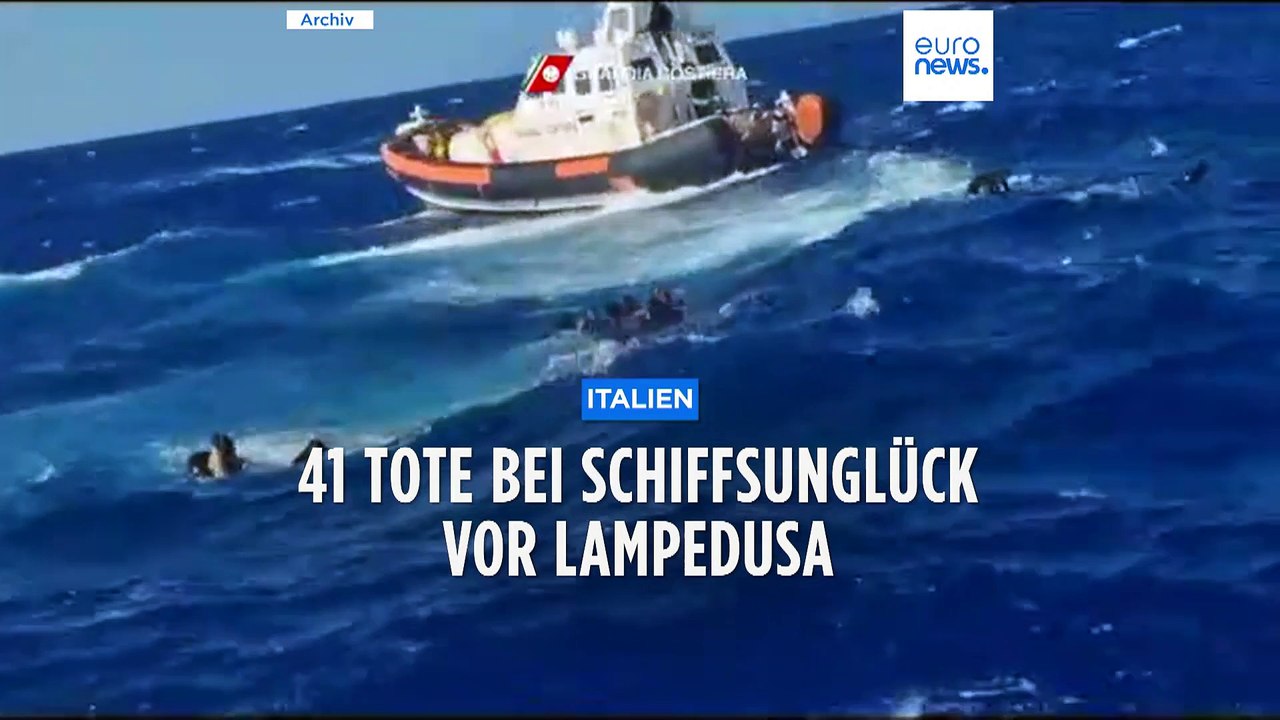 Bootsunglück vor Lampedusa, 38 Erwachsene und 3 Kinder ertrunken