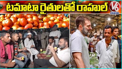Rahul Gandhi Visits Azadpur Mandi, Interacts With Vegetable Vendors _ V6 News