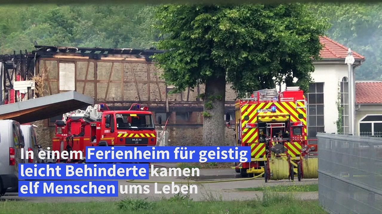 Brandkatastrophe im Elsass: Premier Borne besucht Unglücksort