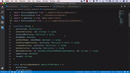 MobX (Legacy) - Refactoring the select activity function