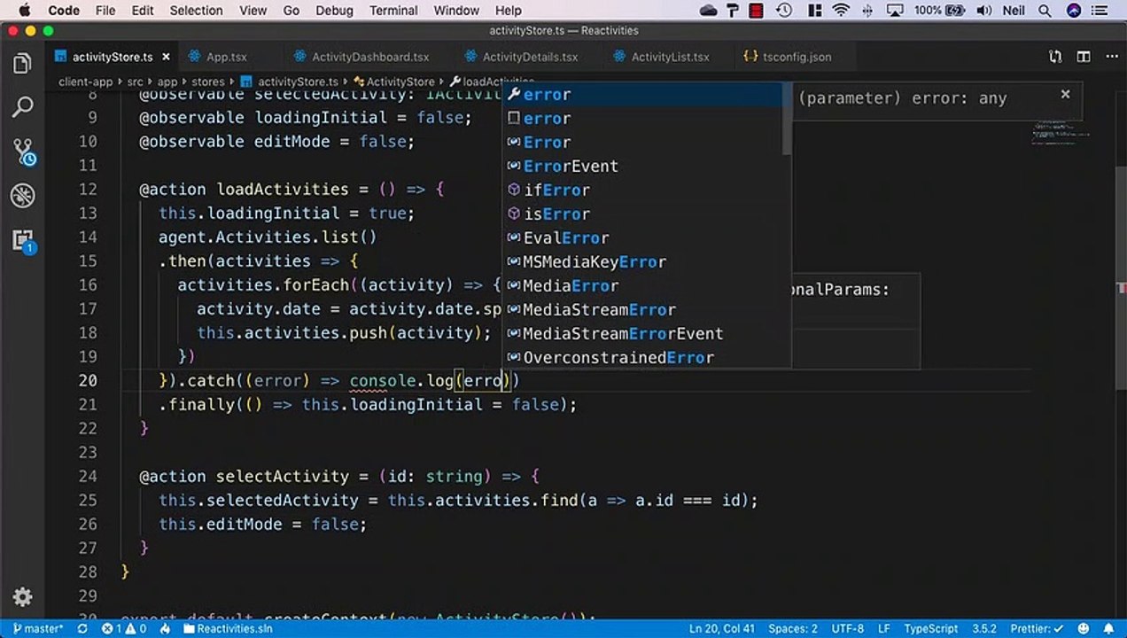 MobX (Legacy) - Using Async Await in our methods