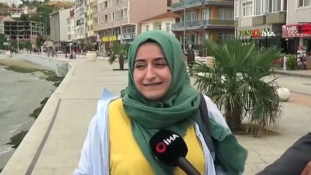 Marmaraereğlisi'nde Poyraz Nedeniyle Denize Girişler Yasaklandı