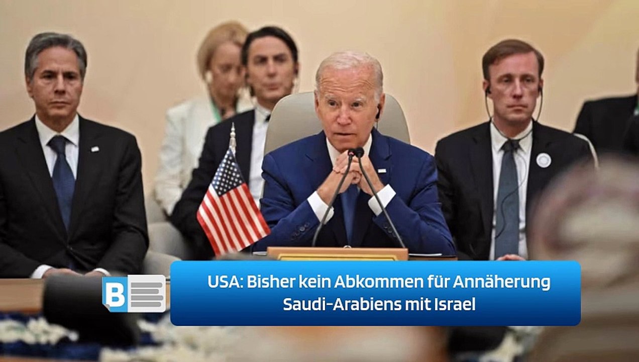 USA: Bisher kein Abkommen für Annäherung Saudi-Arabiens mit Israel