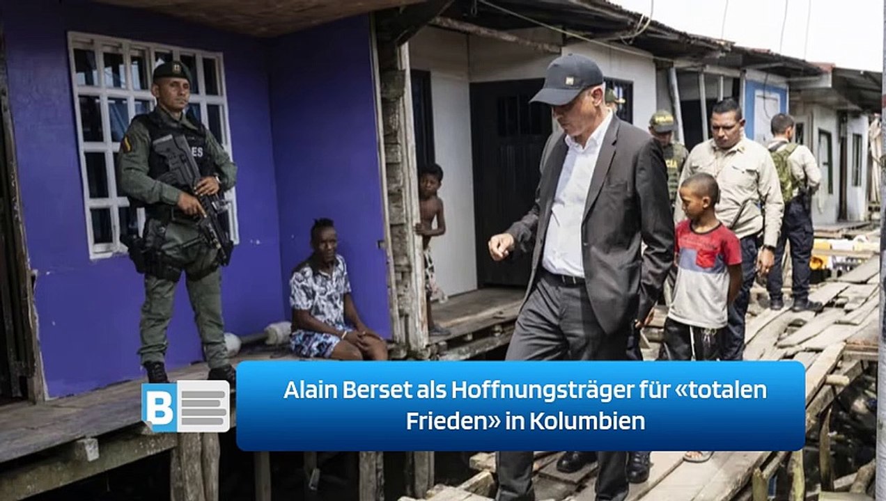 Alain Berset als Hoffnungsträger für «totalen Frieden» in Kolumbien