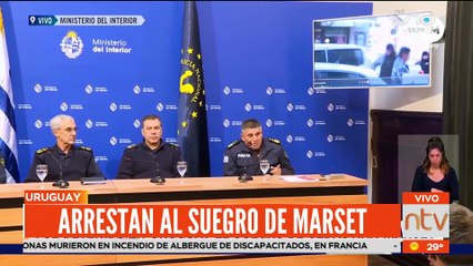 Conferencia de autoridades en Uruguay tras el arresto del suegro de Marset