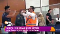 Paulina Rubio huye de la prensa tras ser cuestionada por las demandas de sus ex's