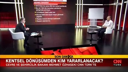 Bakan Özhaseki'den CNN Türk'te açıkladı: Yeni deprem yasası geliyor