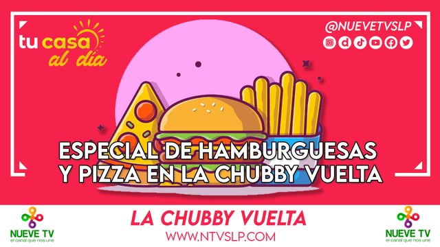 Especial de hamburguesas y pizza en La Chubby Vuelta