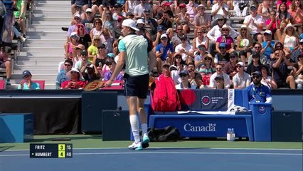 Toronto - Humbert a résisté mais s'incline contre Fritz