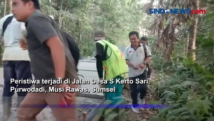 Heboh! Mobil Dinas Pejabat Nekat Lewati Jalan Baru Dicor di Musi Rawas