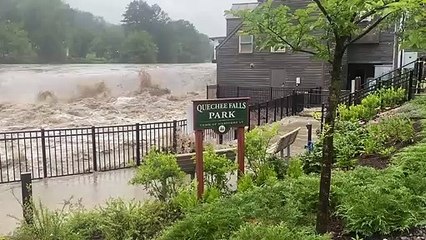 Inondations aux chutes Quechee